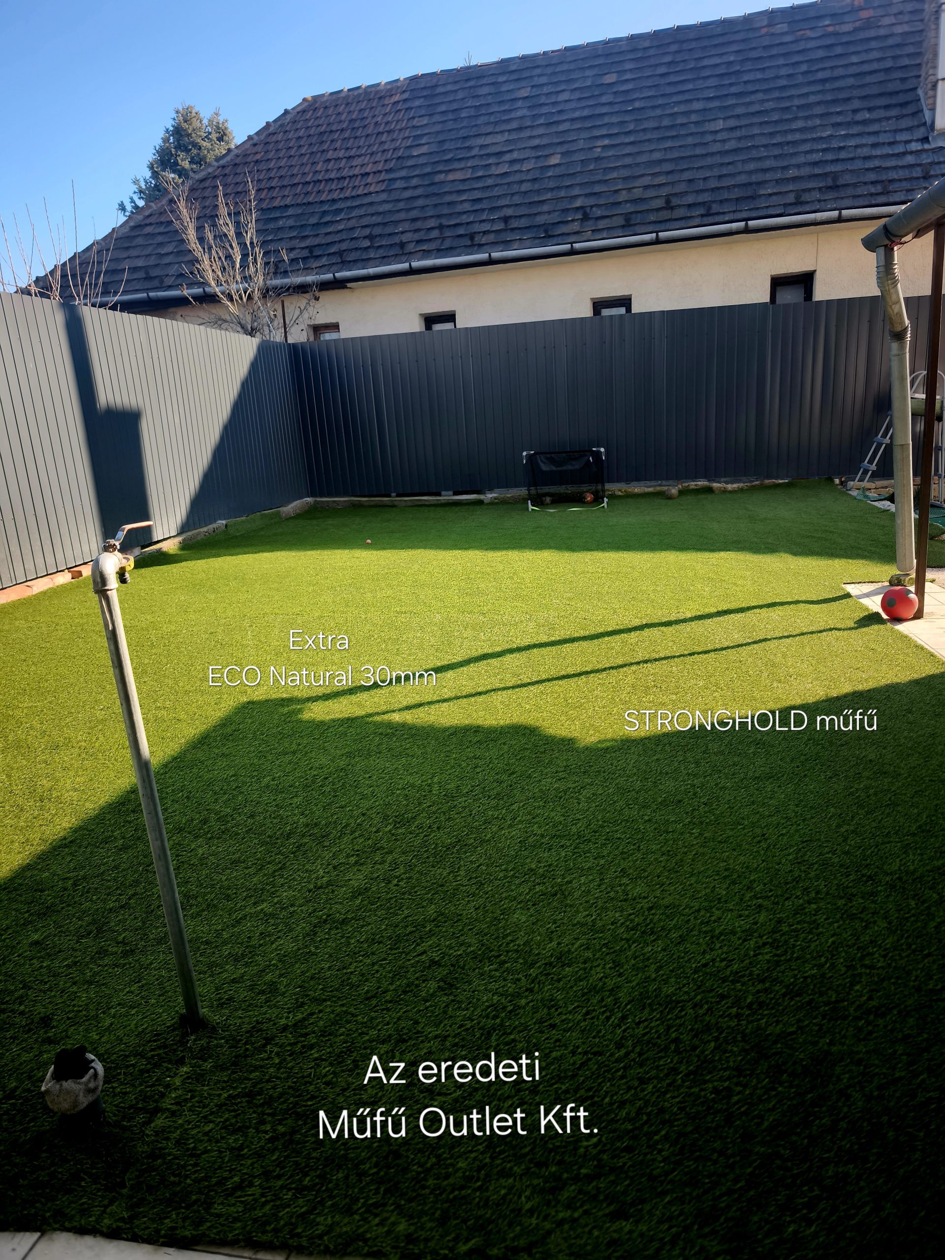 Műfű 30mm - Extra ECO Natural- puha és ellenálló kutyabarát prémium műfű pázsit játszótérre, medence köré vagy alá is - Image 6