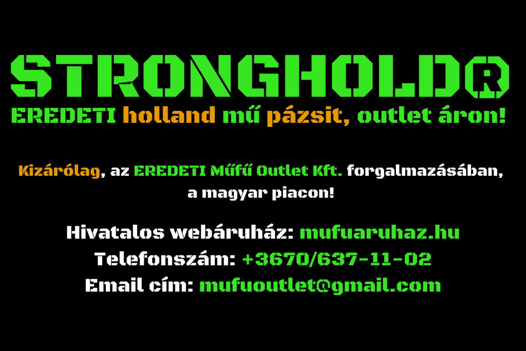 Stronghold műfű holland pázsit ár olcsón m2 ár kutyabarát műfű árak műfű shop prémium pázsit műfű áruház outlet futár