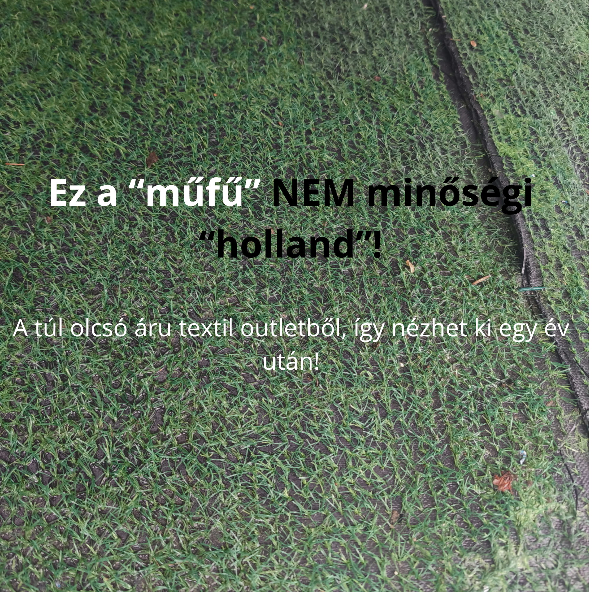 ÍGY NÉZ KI EGY “MŰFÜVES” UDVAR, HA ROSSZ HELYRŐL VÁSÁROLSZ